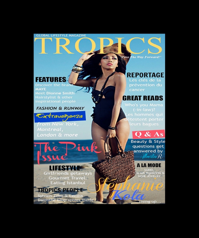 Rhode Makoumbou dans «Tropics Magazine» (oct 2012) • Coupure de presse 1/3