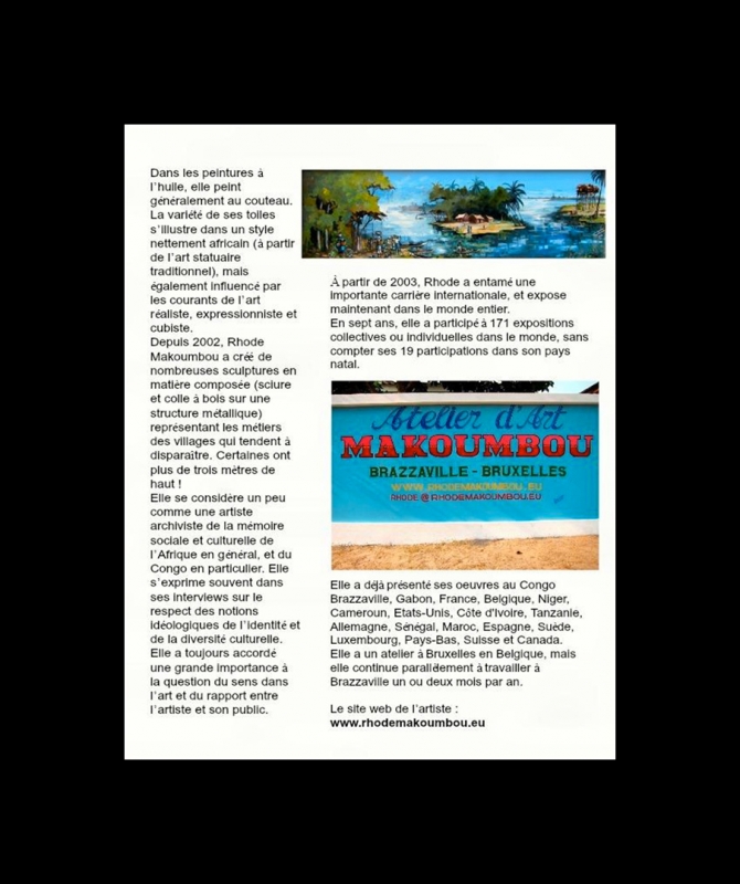 Rhode Makoumbou in «Tropics Magazine» (okt 2012) • Krantenknipsel 3/3