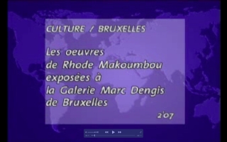 «Les oeuvres de Rhode Makoumbou exposées à la Galerie Marc Dengis de Bruxelles»: zie Rhode Makoumbou op TV5 Monde