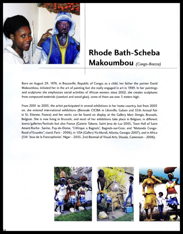 Rhode Makoumbou in «East Africa Art 2007 Biennale» (za 03 nov 2007) • Knipsel 3/4