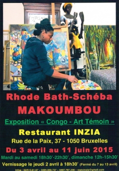 «Congo - Art Témoin» @ Restaurant INZIA, Bruxelles, Belgique (Avril › Juin 2015)
