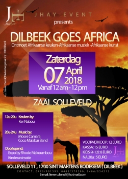 «Dilbeek goes Africa» @ Salle Solleveld, Dilbeek, België (April 2018)