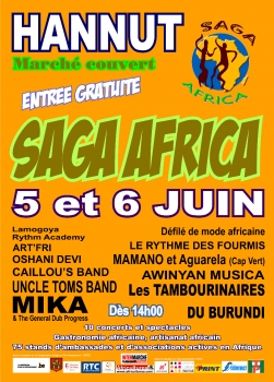 «Saga Africa» @ Centre Ville, Hannut, België (Juni 2010)