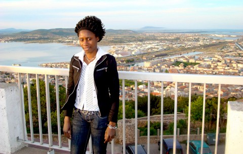03 mai 2008 › Rhode Makoumbou sur les hauteurs de la ville de Sète.
