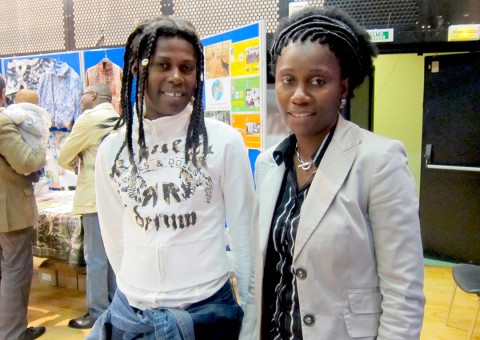 17 april 2010 › Audrey Minzere (chanteuse congolaise) et Rhode Makoumbou.