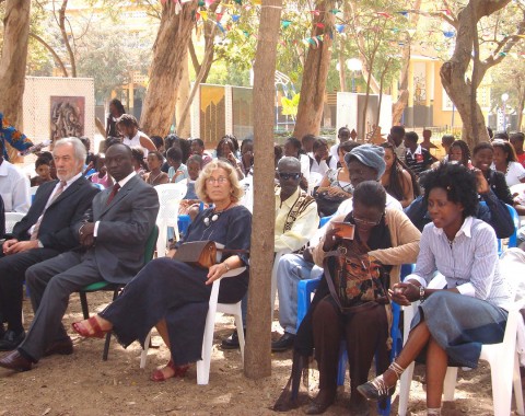 13 mai 2008 › Gérard Senac, Mame Birame Diouf, Marie-Hélène Cuenot, Adama Boye et Rhode Makoumbou.