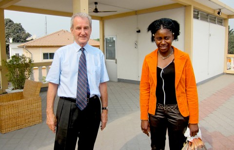 10 augustus 2010 › Jean-Paul Pigasse (directeur du quotidien «Les Dépêches de Brazzaville») et Rhode Makoumbou.