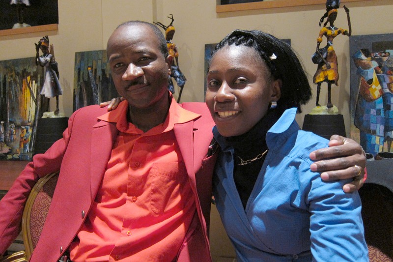 16 april 2011 › Ludovic Mbany (directeur de Lud Productions, Congo-Kinshasa) et Rhode Makoumbou.