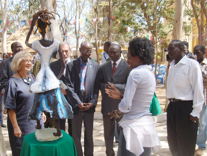 13 mei 2008 › Marie-Hélène Cuenot, Gérard Senac, Mame Birame Diouf, Rhode Makoumbou et Ibrahima Kebe.