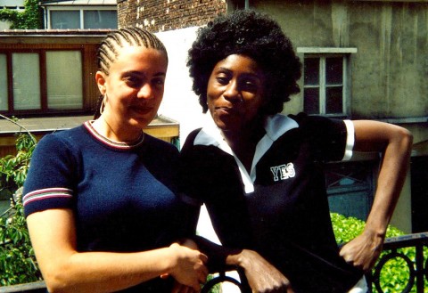 16 juni 2006 › Nora Somville et Rhode Makoumbou.