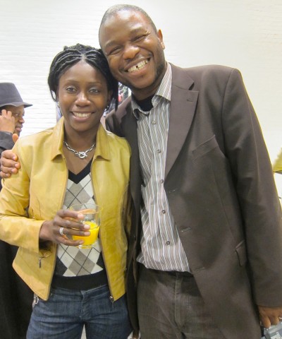 08 octobre 2010 › Rhode Makoumbou et Désiré Katompa (conseiller du député belge Bertin Mampaka).