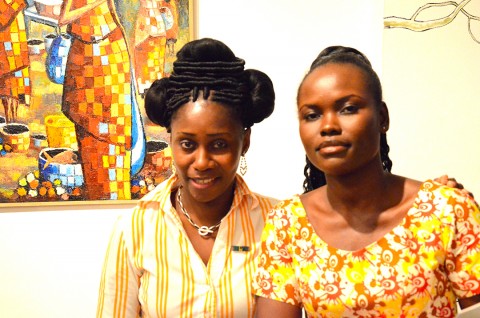 18 september 2013 › Rhode Makoumbou et Esther Degbé (magazine Mboka).