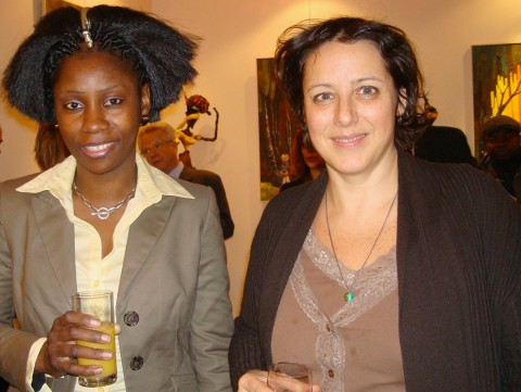 05 februari 2009 › Rhode Makoumbou et la journaliste Raïssa Blankoff (France Inter).