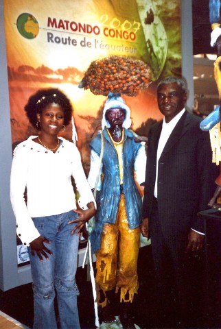 15 décembre 2006 › Rhode Makoumbou et le maire de Pointe-Noire Roland Bouiti Viaudo.