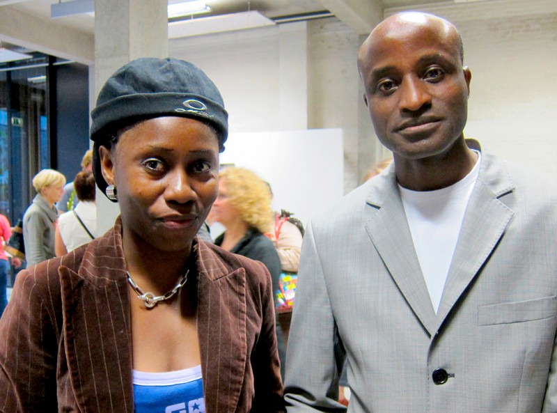 11 septembre 2010 › Rhode Makoumbou et le président de l'Afrikaansplatform Billy Kalonji.