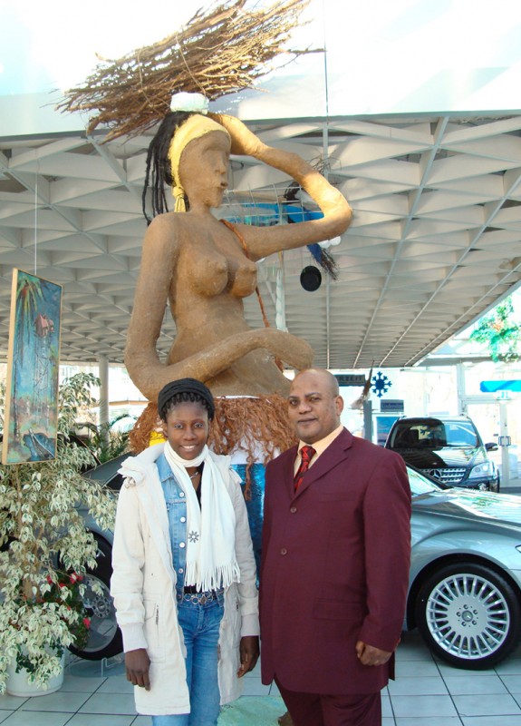 11 janvier 2008 › Rhode Makoumbou et Mpia Nkumane (président de l'association congolaise Fodkas).