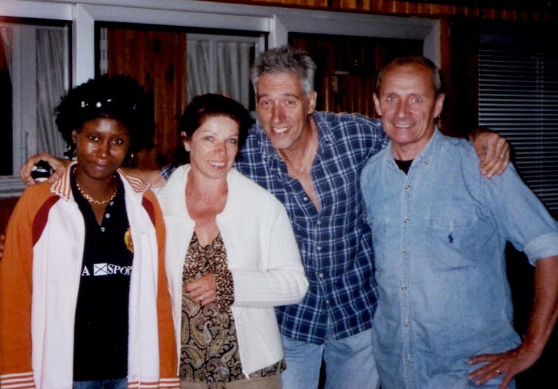 05 augustus 2006 › Rhode Makoumbou, le couple Capuano et Marc Somville.