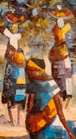 Rhode Makoumbou › Detail: «Arrivée au marché» (2008)