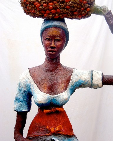 Rhode Makoumbou › Détail : «La femme du malafoutier (1)» (2010) • ID › 262