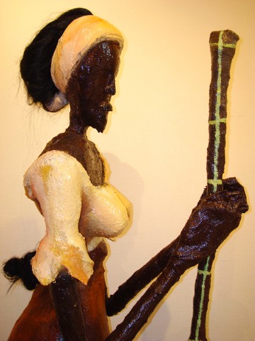 Rhode Makoumbou › Détail : «La pileuse (3)» (2008)