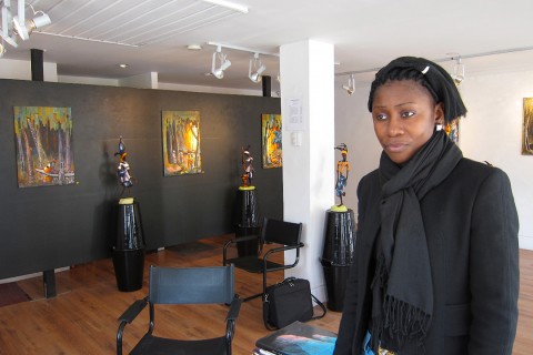 21 avril 2011 › Exposition personnelle de Rhode Makoumbou «Afrique-Art Témoin» à la Galerie Crystal Racine.