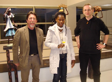 05 avril 2008 › Rhode Makoumbou en compagnie de Jos Vanhenden et Klaus Closse.