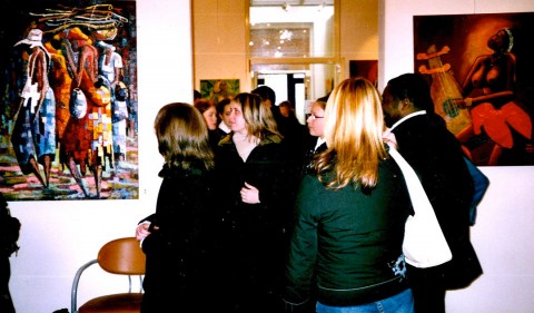 05 novembre 2004 › Vernissage de l'exposition en duo de Leticia Mahoungou Crolle et Rhode Makoumbou.