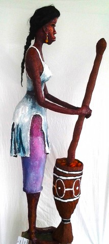 Rhode Makoumbou › Sculpture : «La mouambe» (2014)