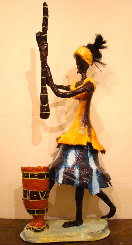 Rhode Makoumbou › Sculpture : «La pileuse (4)» (2008)