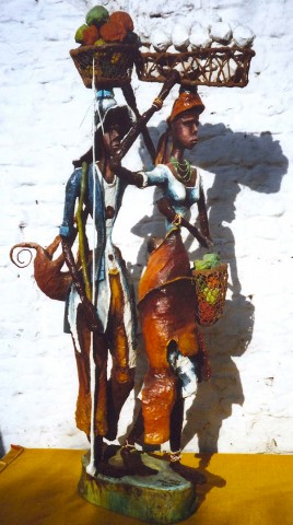 Rhode Makoumbou › Sculpture : «Le couple (2)» (2006)