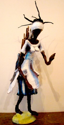 Rhode Makoumbou › Sculpture : «Le Mponzi (2)» (2008) • ID › 120