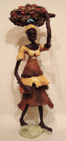 Rhode Makoumbou › Sculpture : «Le régime de noix de palme (3)» (2007) • ID › 33