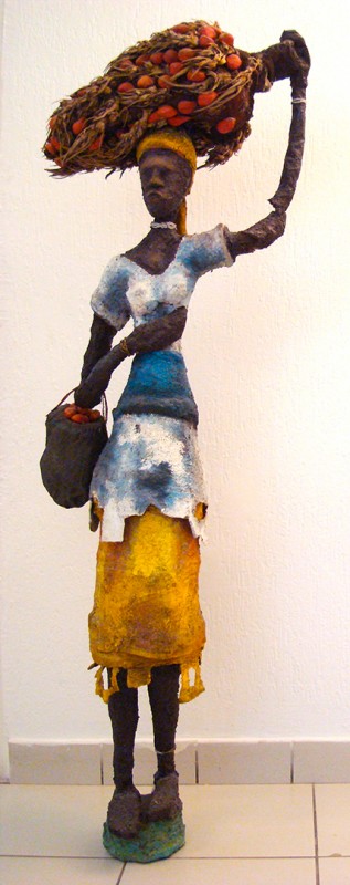 Rhode Makoumbou › Sculpture : «Le retour des champs» (2003)